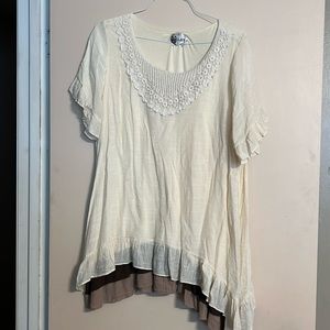 Beautiful laced crinkle dress!